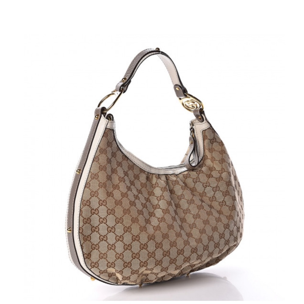 Gucci Monogram Medium Interlocking Hobo Off White - image 1